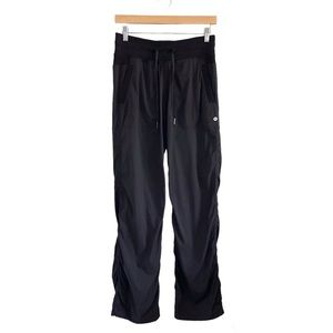 Lululemon Studio Pant Unlined Full Length Black Mono Stripe 6 Regular